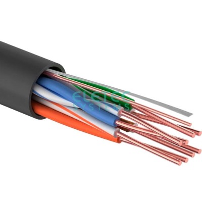 Кабель UTP 5E Eletec 4x2xAWG24, наружный, эконом, 305 м, CCA (медь 30%)