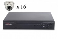Комплект 16 IP-видеокамеры  