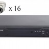 Комплект 16 IP-видеокамеры  