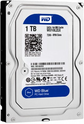 Жесткий диск WD Blue WD10EZRZ, 1Тб, HDD, SATA III, 3.5"