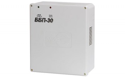 ББП-30 пласт. корпус Источник бесперебойного питания Uвх. AC 160-265V, Uвых. DC 13.4±0.4V, Ток 3А