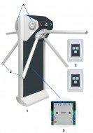 Комплект двухпроходной автономной проходной «STL-041»